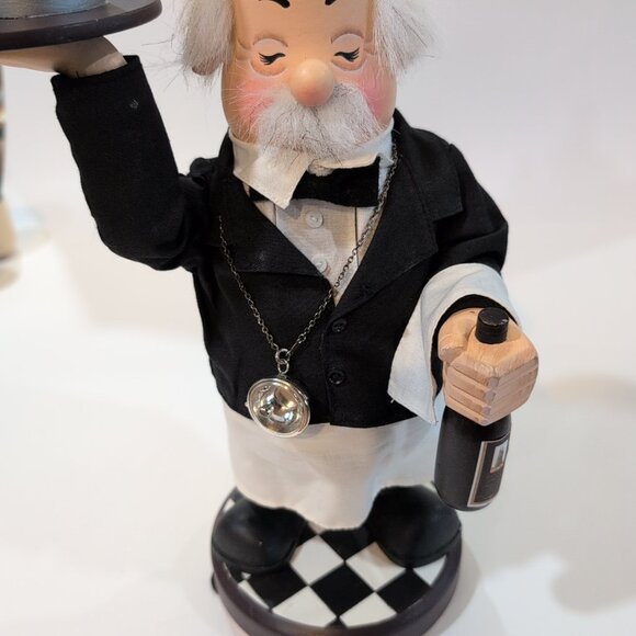 Vintage Zim's Heirloom Collectibles 2002 Wine Waiter Nutcracker 12-1/2" Tall - Picture 6 of 8